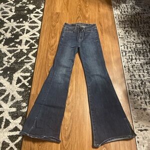 American Eagle Outfitters Dark Blue Flare Jeans